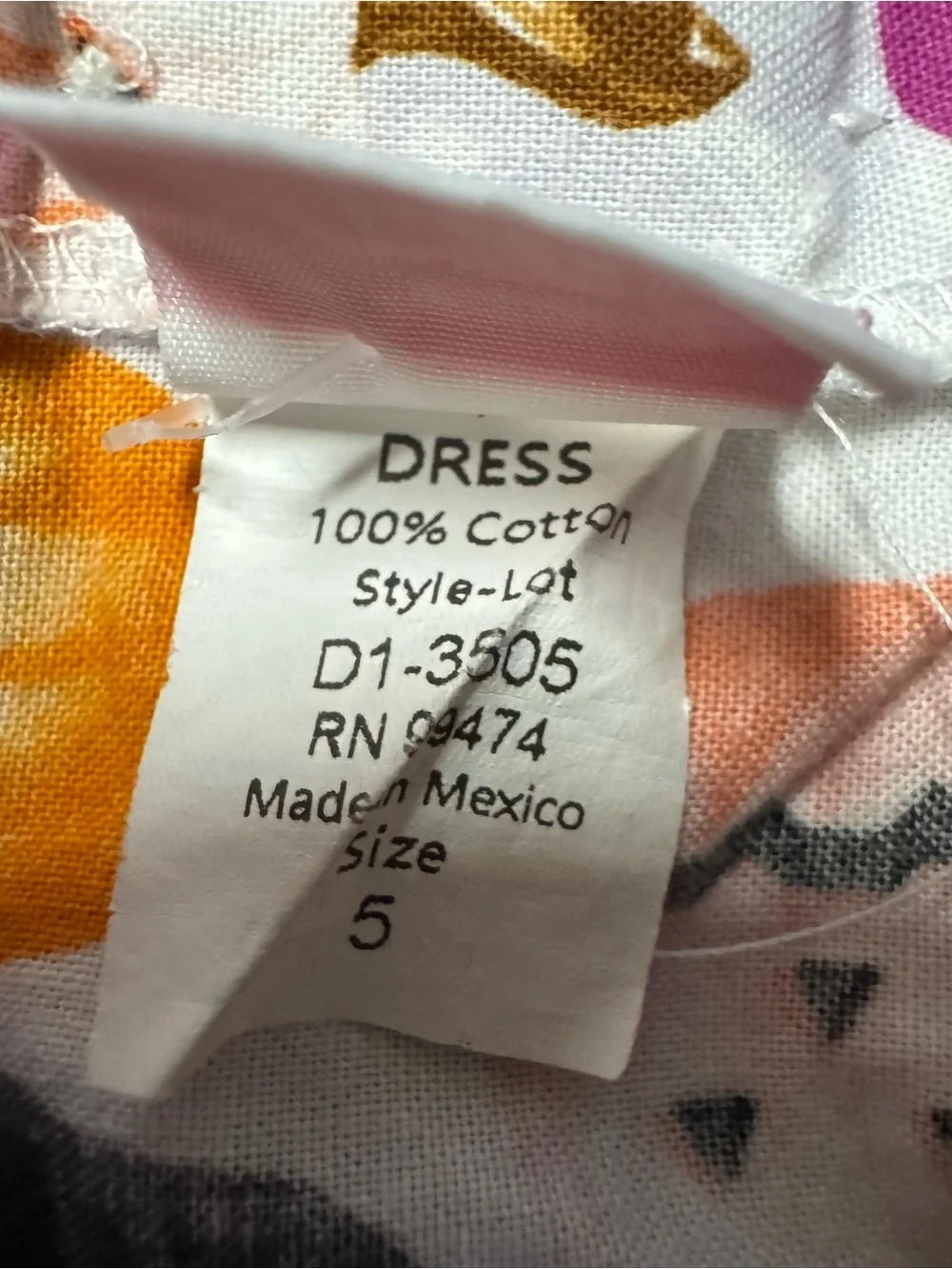 Ricrac And Ruffles Halloween Dress Size 5 Pumpkin & Blackbird Short Sleeve